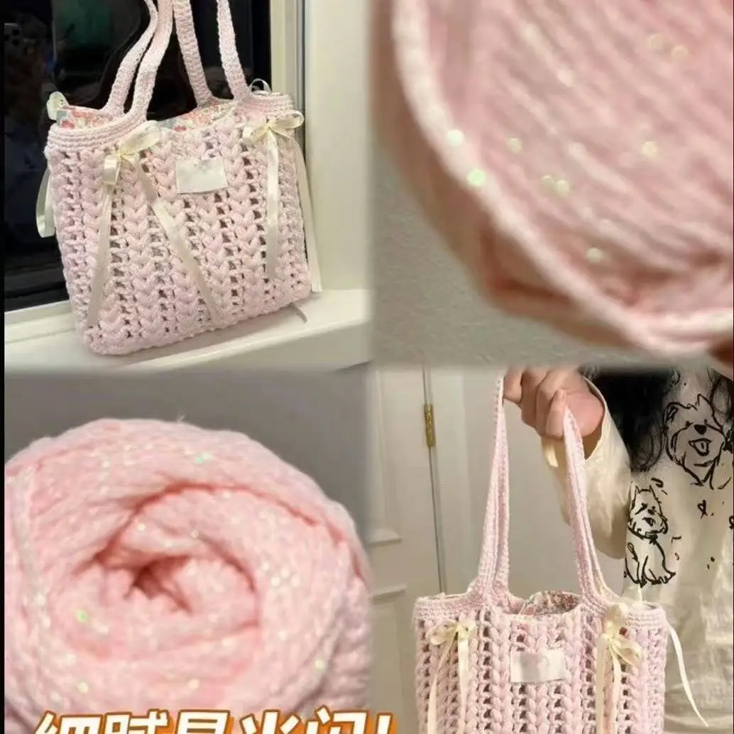 Handmade DIY Floral oulder Bag Weaving Kit Summer Hollow out Bag iny Tead 2.5mm Hollow out Design Crt Kit
Handmade DIY Floral oulder Bag Weaving Kit Summer Hollow out Bag iny Tead 2.5mm Hollow out Design Crt Kit
