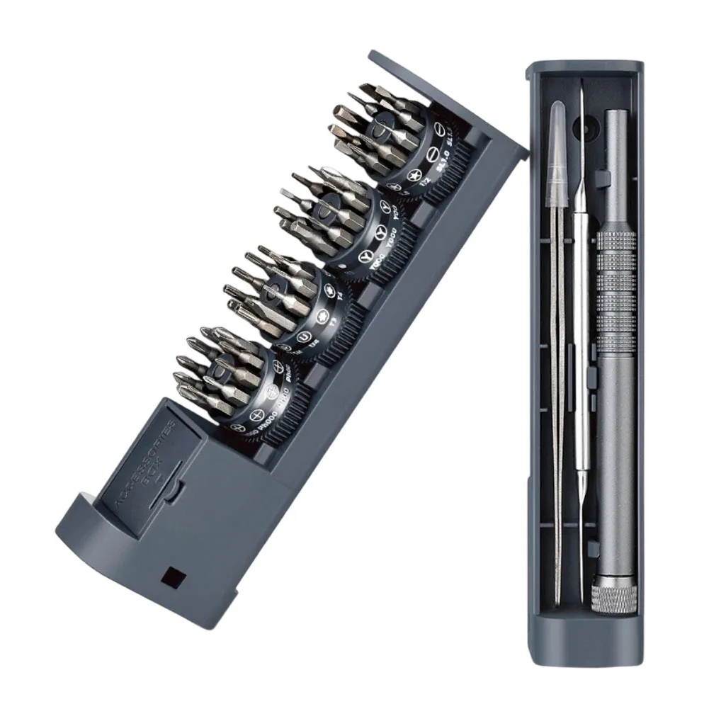 44 In 1 Screwdriver Bit Set Magnetic Screw Driver Bit Drill Kit Multitool For Mobile Phones Watches Computers Watch Repair Tools 
44 In 1 Screwdriver Bit Set Magnetic Screw Driver Bit Drill Kit Multitool For Mobile Phones Watches Computers Watch Repair Tools