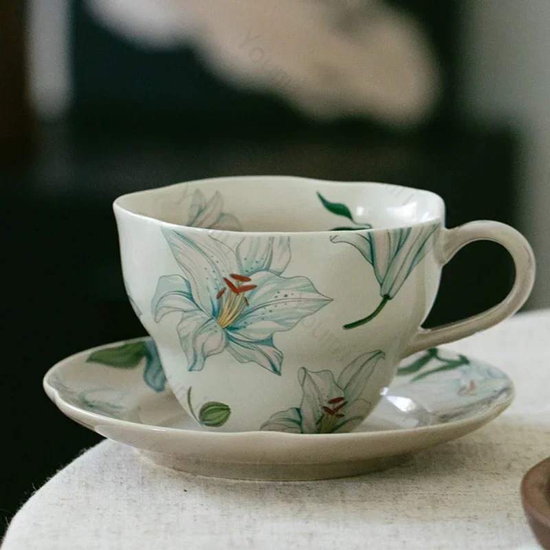 Exquisite Chinese Style Ceramic Coffee Cups Light Luxury Restaurant Afternoon Tea Set Home Breakfast Yogurt Cup Office Water Cup
Exquisite Chinese Style Ceramic Coffee Cups Light Luxury Restaurant Afternoon Tea Set Home Breakfast Yogurt Cup Office Water Cup