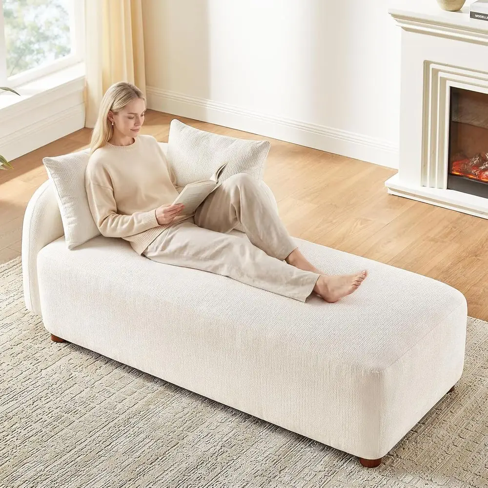 Oversized 68.9 Indoor Chaise Lounge Chair, Plush Chenille Daybed Sofa with 2 Pillows, Ideal for Reading, Napping, Living Room or
Oversized 68.9 Indoor Chaise Lounge Chair, Plush Chenille Daybed Sofa with 2 Pillows, Ideal for Reading, Napping, Living Room or