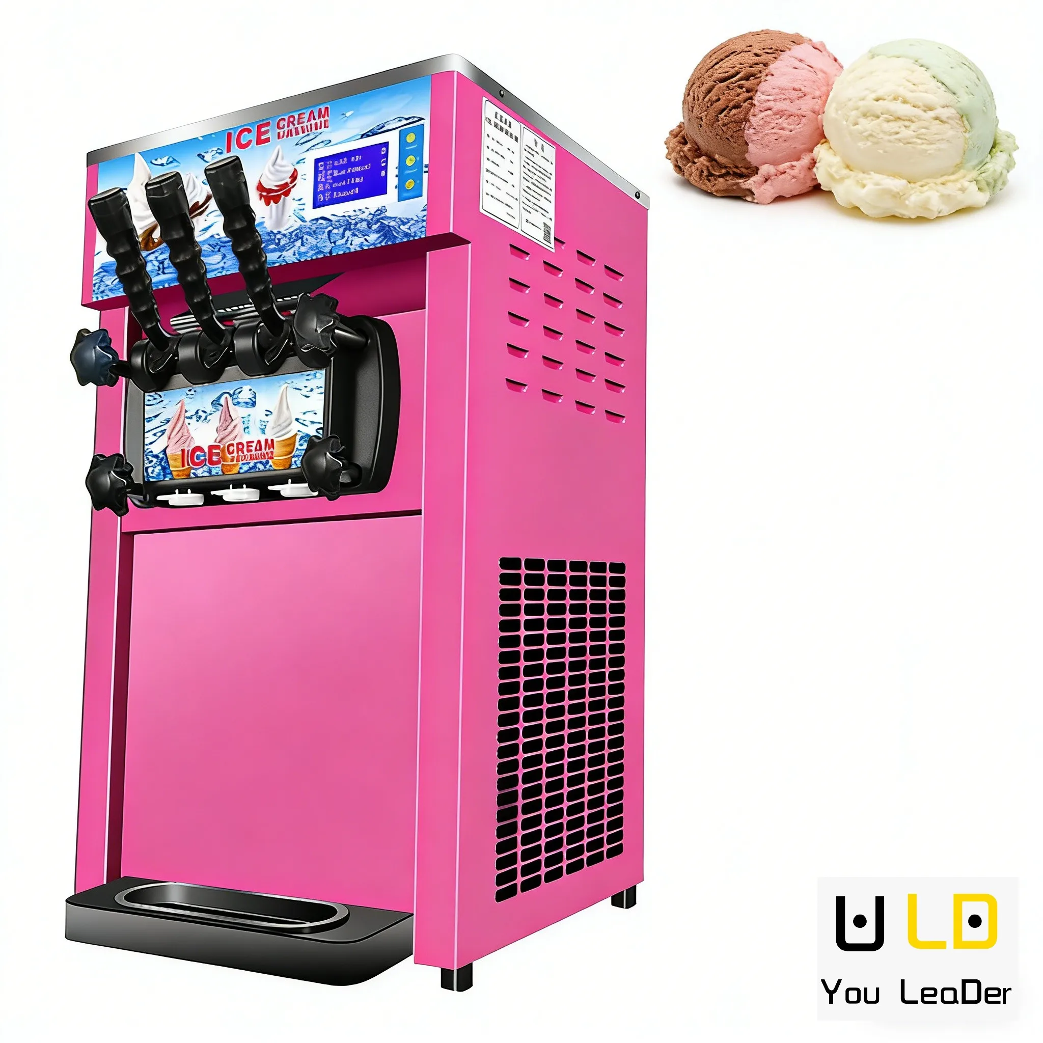 Mini Soft Ice Cream Machine Stainless Steel Commercial Use 110V/220V
Mini Soft Ice Cream Machine Stainless Steel Commercial Use 110V/220V