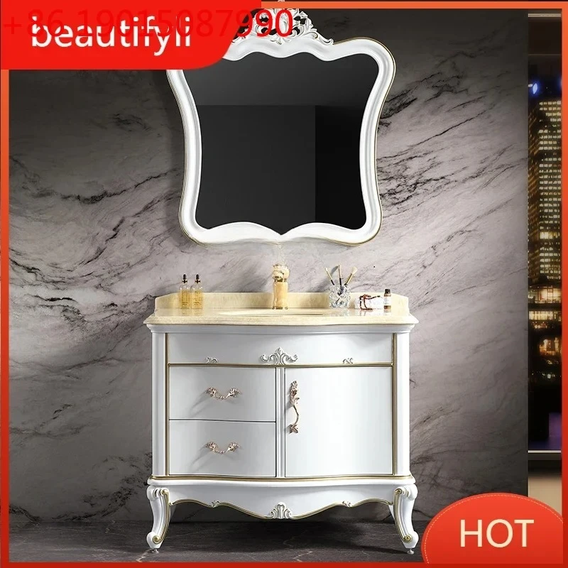 Chinese Style Bathroom Fashion New Versatile Washstand Smart Bathroom Cabinet Simple Washbasin Cabinet
Chinese Style Bathroom Fashion New Versatile Washstand Smart Bathroom Cabinet Simple Washbasin Cabinet