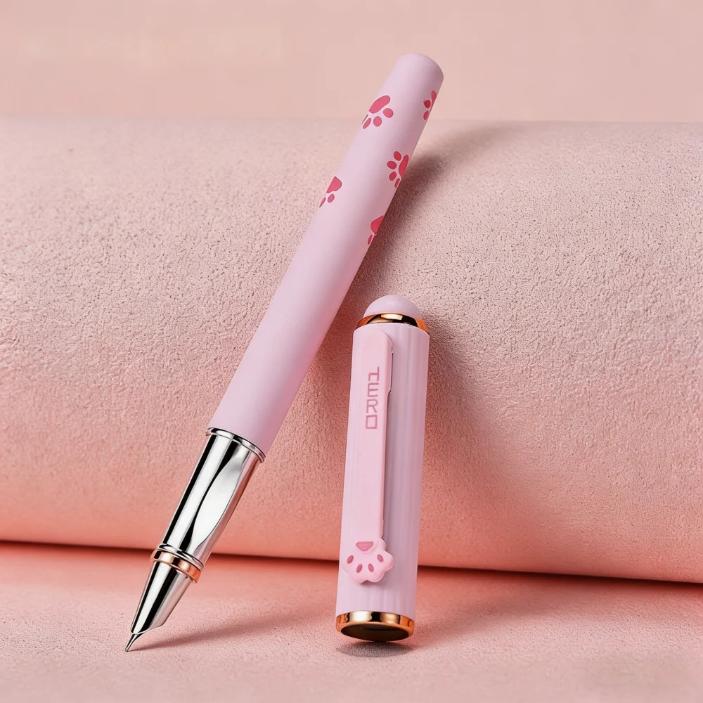 Hero 0.38mm Hidden Tip Fountain Pen - Metal Grip, Magnetic Cap, Cat Claw Clip, Quick-Dry Ink, Erasable Lid, Colorful&Affordable
Hero 0.38mm Hidden Tip Fountain Pen - Metal Grip, Magnetic Cap, Cat Claw Clip, Quick-Dry Ink, Erasable Lid, Colorful&Affordable