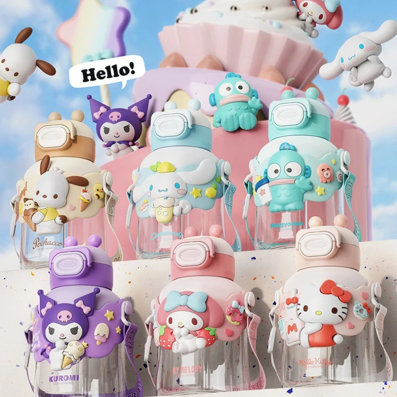 Sanrio Kuromi Melody Hello Kitty Water Kettle Cinnamoroll Pochacco Drink Straw Cup Student Cartoon Large Capacity Plastic Bottle
Sanrio Kuromi Melody Hello Kitty Water Kettle Cinnamoroll Pochacco Drink Straw Cup Student Cartoon Large Capacity Plastic Bottle