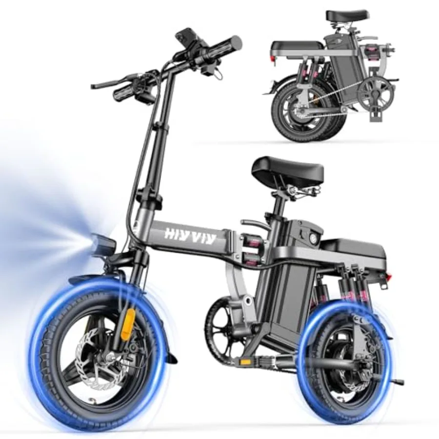 Folding Electric Bikes for Adults, 1200W/1000W Peak Power, 25 MPH Speed, 48V 10Ah Battery, 45 Miles Range PAS,14 Full Suspensio
Folding Electric Bikes for Adults, 1200W/1000W Peak Power, 25 MPH Speed, 48V 10Ah Battery, 45 Miles Range PAS,14 Full Suspensio