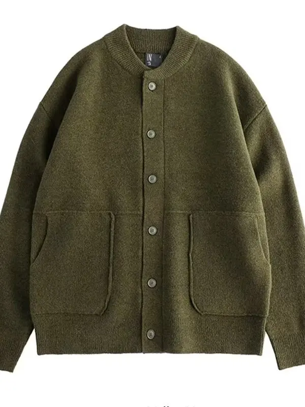 Autumn Winter New Sle Men's Knitted Cardigan Sweater Casual Pure Color Lazy Faion Korean System Versatile Leisure Knitwear
Autumn Winter New Sle Men's Knitted Cardigan Sweater Casual Pure Color Lazy Faion Korean System Versatile Leisure Knitwear