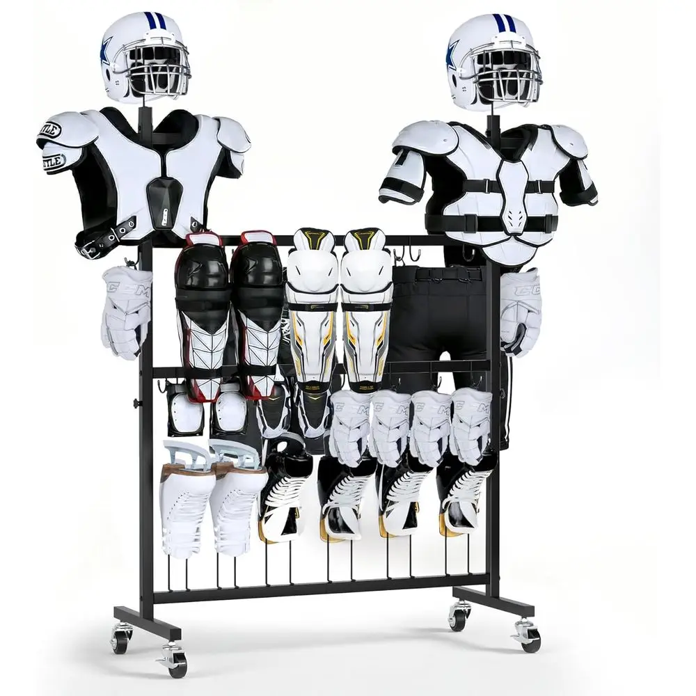 Hockey Equipment Drying Rack with Stick Holder - Large Metal Storage Tree Stand for Display
Hockey Equipment Drying Rack with Stick Holder - Large Metal Storage Tree Stand for Display