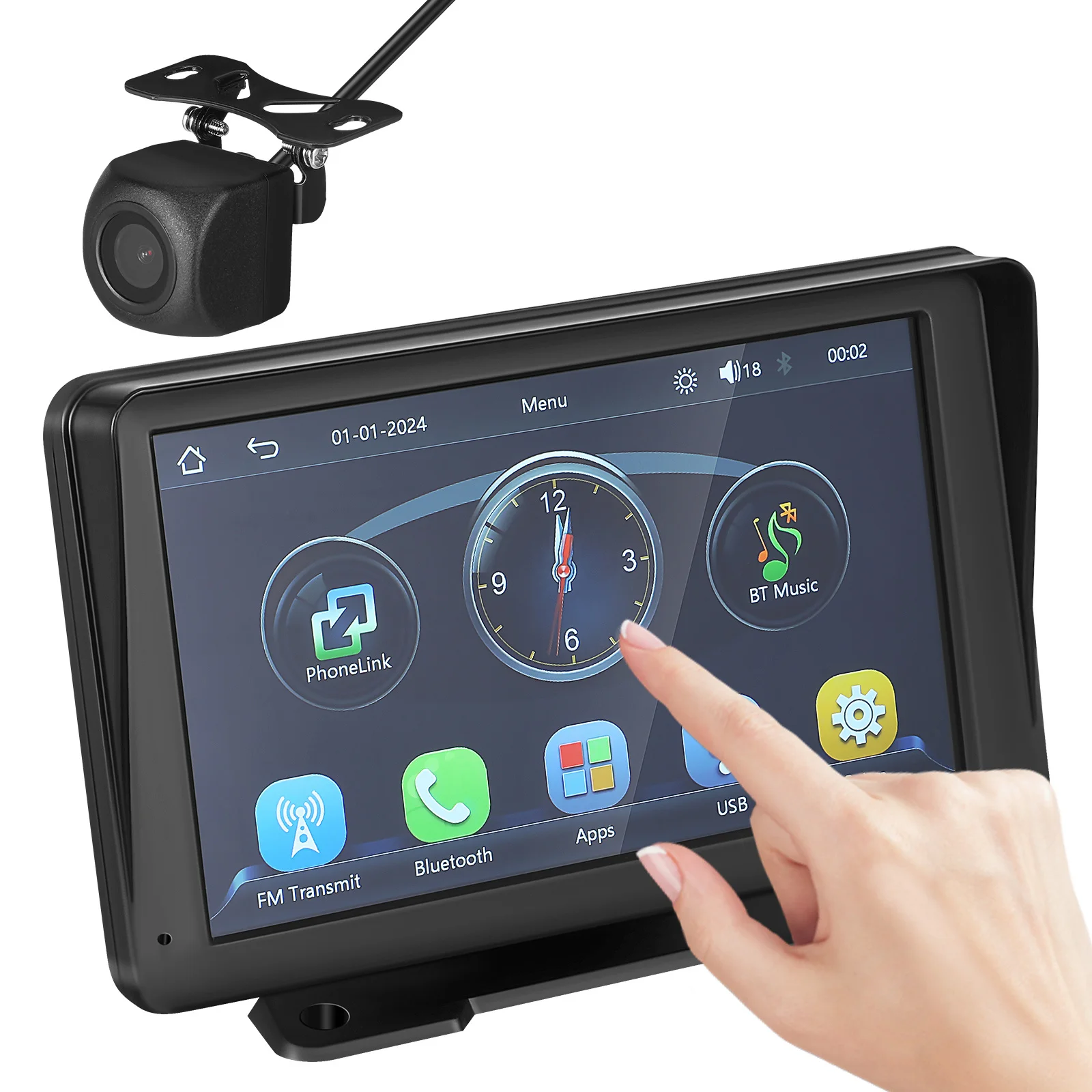 7-Inch Entertainment System Portable Touchscreen With Rear View Backup Camera Real-Time Gps Navigation Multiple Expansion Ports
7-Inch Entertainment System Portable Touchscreen With Rear View Backup Camera Real-Time Gps Navigation Multiple Expansion Ports