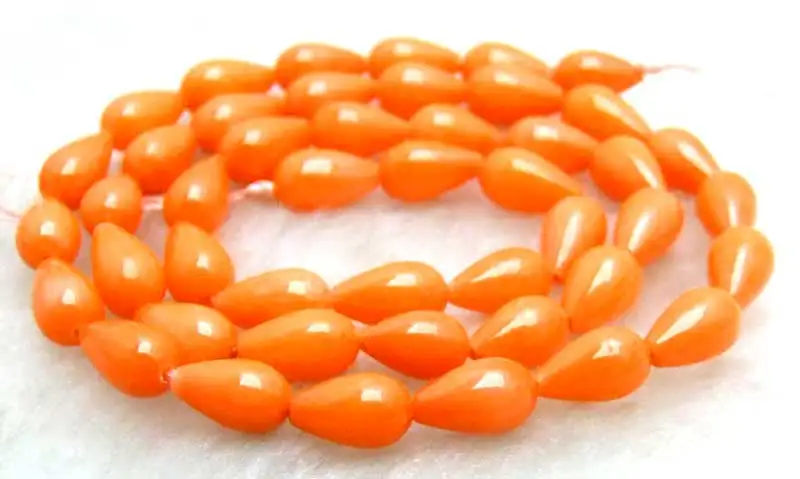 Qingmos 5*9mm Drop Natural Orange Coral Loose Beads for Jewelry Making DIY Necklace Bracelet Earring DIY Strand 15" los596
Qingmos 5*9mm Drop Natural Orange Coral Loose Beads for Jewelry Making DIY Necklace Bracelet Earring DIY Strand 15" los596