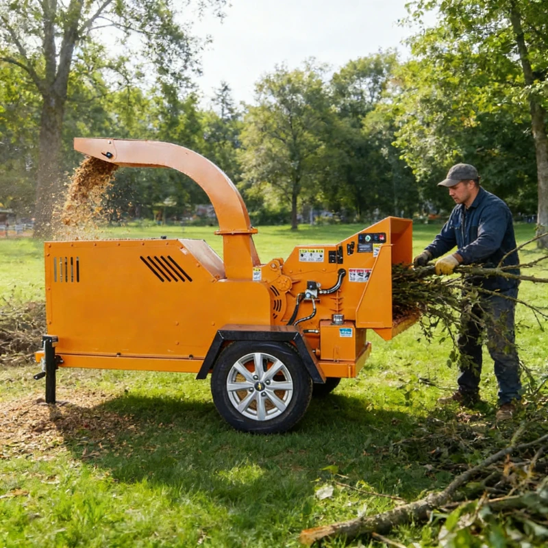 Heavy Duty Diesel Engine Driven Wood Chipper Shredder Chipping Tree Branches for Biochar Production Energy Plant Customized
Heavy Duty Diesel Engine Driven Wood Chipper Shredder Chipping Tree Branches for Biochar Production Energy Plant Customized