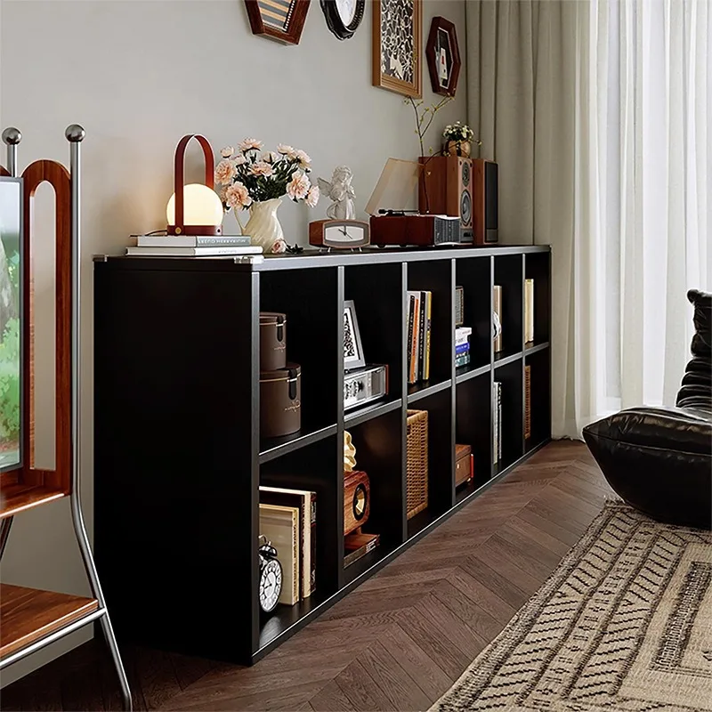 Black solid wood lattice cabinet, Kalek bookshelf, shelf storage, storage cabinet, low bookcase, floor-to-ceiling eight-grid cab
Black solid wood lattice cabinet, Kalek bookshelf, shelf storage, storage cabinet, low bookcase, floor-to-ceiling eight-grid cab