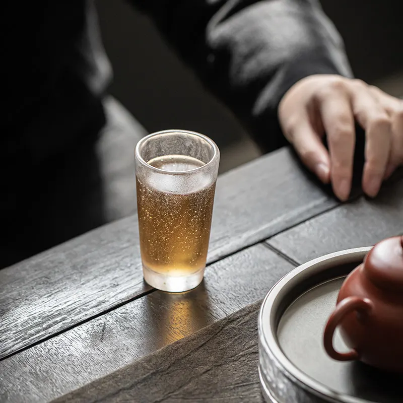 CX handmade frozen glass master cup large capacity hand-held tea cup
CX handmade frozen glass master cup large capacity hand-held tea cup