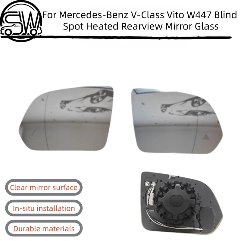 For Mercedes-Benz V-Class Vito W447 2016-2023 Blind Spot Heated Rearview Mirror Glass
For Mercedes-Benz V-Class Vito W447 2016-2023 Blind Spot Heated Rearview Mirror Glass