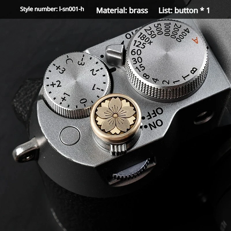 Brass Shutter Release Button Anti-Scratch Metal Accessory for Fujifilm X-T10 Nikon F3 Canon F-1 Film Camera
Brass Shutter Release Button Anti-Scratch Metal Accessory for Fujifilm X-T10 Nikon F3 Canon F-1 Film Camera 