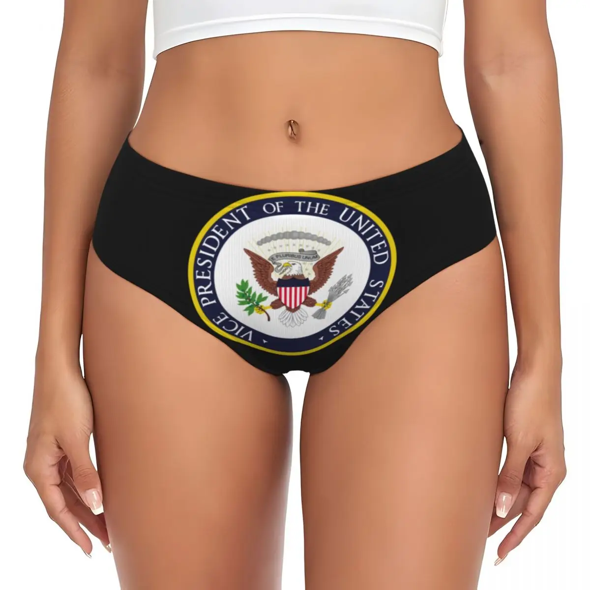 Custom Usa President Seal Flag Coat Of Arms Brief Panties Womens Comfort Stretch Underwear Valentine's Day Gifts Underpants
Custom Usa President Seal Flag Coat Of Arms Brief Panties Womens Comfort Stretch Underwear Valentine's Day Gifts Underpants