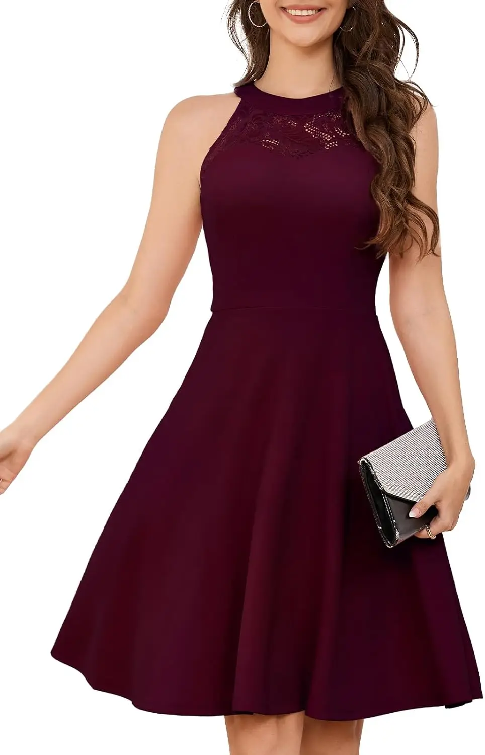 Ladies' Lace Hollowed Out Cocktail Party Dress Salma Dress Mesh Mesh School Anniversary Dinner Party Gown Retro Homecoming Dress
Ladies' Lace Hollowed Out Cocktail Party Dress Salma Dress Mesh Mesh School Anniversary Dinner Party Gown Retro Homecoming Dress