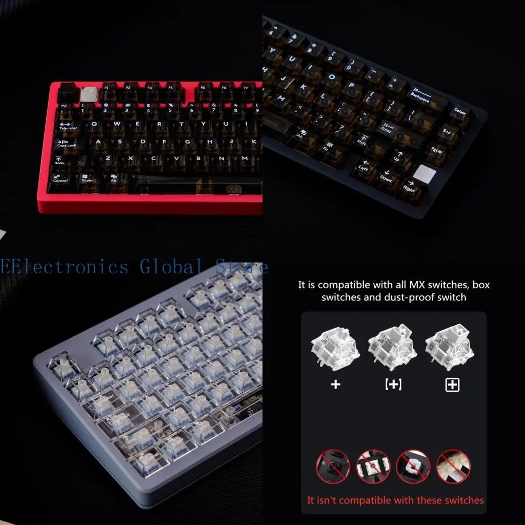 462B 114Keys/set PC Full Transparents Backlits Keycap Original Height KeyCaps for Mechanical Keyboards
462B 114Keys/set PC Full Transparents Backlits Keycap Original Height KeyCaps for Mechanical Keyboards