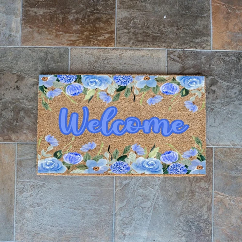 Sweet Floral Mat Custom Carpet Petal Print Anti Dirty Entryway Lovely Blue Flower Design Home Decor Housewarming Gift
Sweet Floral Mat Custom Carpet Petal Print Anti Dirty Entryway Lovely Blue Flower Design Home Decor Housewarming Gift