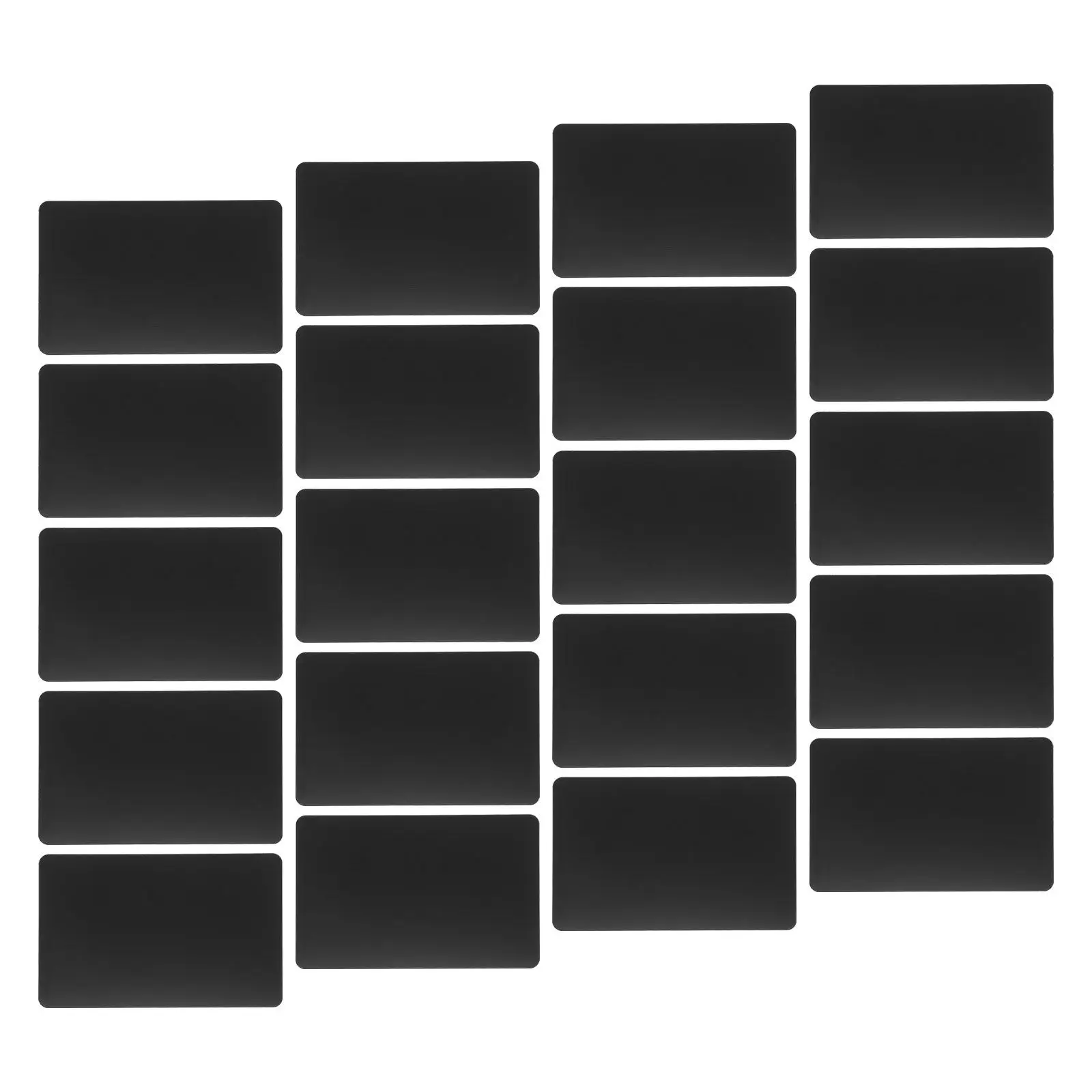 20Pcs 0.8mm Thick Black Aluminum Blank Metal Business Cards Laser Engraving Ready DIY Nameplates Office Professionals Vip
20Pcs 0.8mm Thick Black Aluminum Blank Metal Business Cards Laser Engraving Ready DIY Nameplates Office Professionals Vip