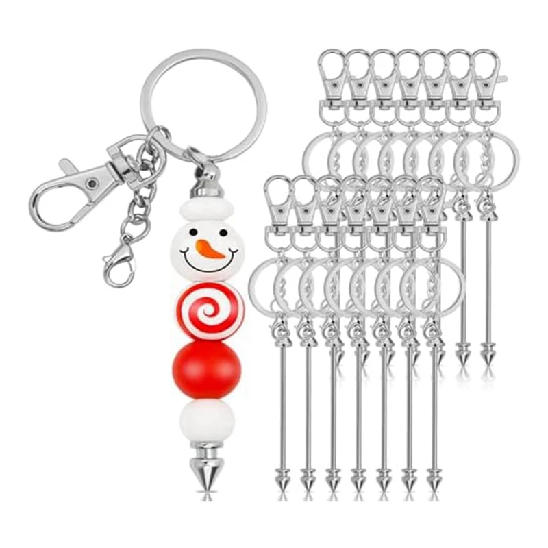 12 Pcs Beadable Keychain Bar Beaded Keychain For Pendant DIY, For Keychain Making Making Gift
12 Pcs Beadable Keychain Bar Beaded Keychain For Pendant DIY, For Keychain Making Making Gift