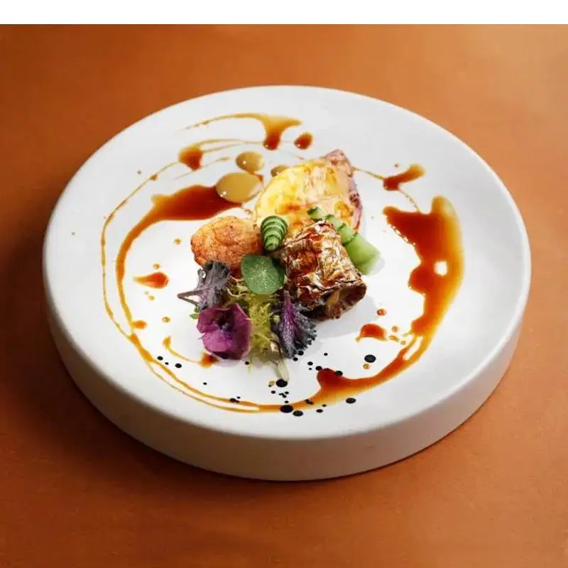 Ceramic Dinner Dish Dry Ice Sashimi Plate Snack Dishes Dessert Tray Special Restaurant Pasta Starter Appetizer Disk
Ceramic Dinner Dish Dry Ice Sashimi Plate Snack Dishes Dessert Tray Special Restaurant Pasta Starter Appetizer Disk