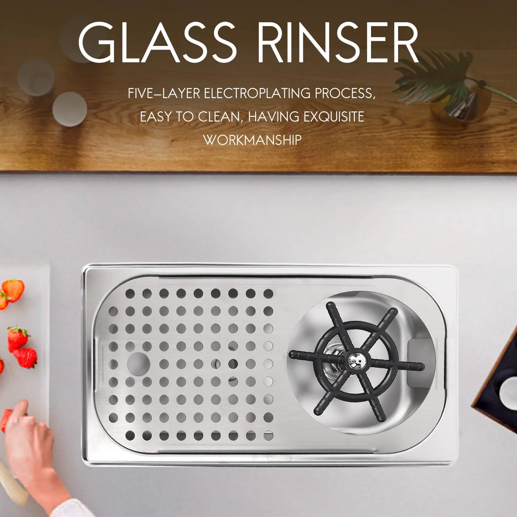 Glass Rinser Diameter 201 Stainless Steel Rinser for Beer Milk Tea Cup Washer Cleaner Glass Rinser for Hotel Bar
Glass Rinser Diameter 201 Stainless Steel Rinser for Beer Milk Tea Cup Washer Cleaner Glass Rinser for Hotel Bar