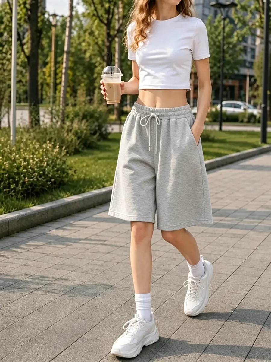 Summer Comfortable Women Loose Casual Shorts Fashion Drawstring Athletic Shorts Sweatpants Sport Jogging Beach Pant Oversized
Summer Comfortable Women Loose Casual Shorts Fashion Drawstring Athletic Shorts Sweatpants Sport Jogging Beach Pant Oversized