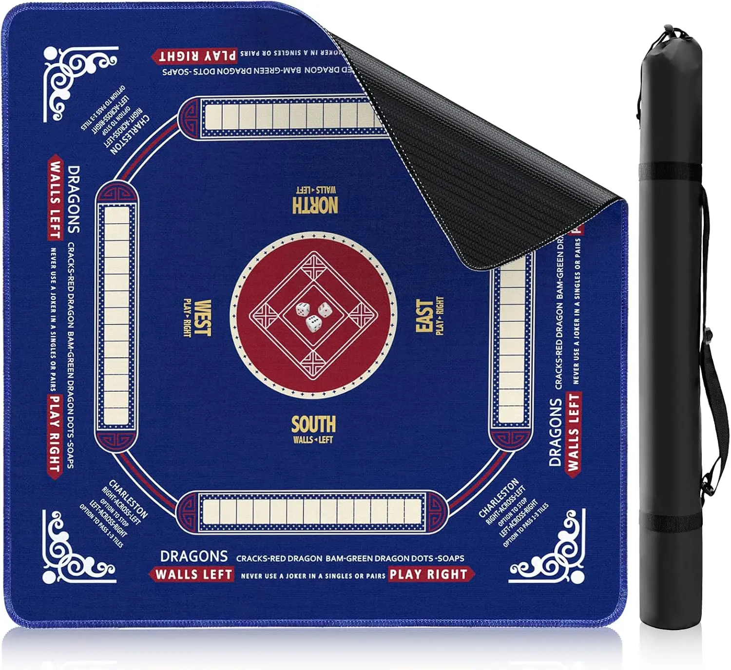 33" x 33" Premium Non-Slip Mahjong Mat, Waterproof & Noise-Reducing with Carrying Bag
33" x 33" Premium Non-Slip Mahjong Mat, Waterproof & Noise-Reducing with Carrying Bag