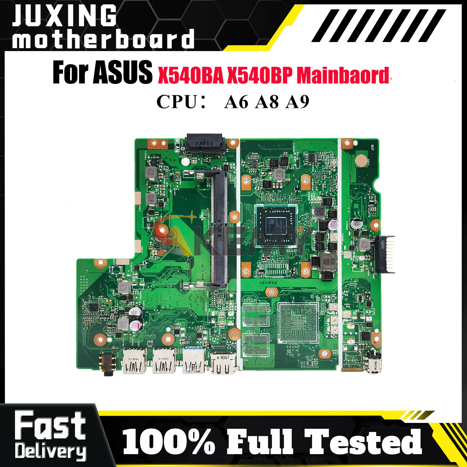 X540BP Laptop Motherboard For ASUS VivoBook D540B F540B X540B R540B X540BP A540B X540BA Notebook Mainboard With A6 A8 A9 CPU stk
X540BP Laptop Motherboard For ASUS VivoBook D540B F540B X540B R540B X540BP A540B X540BA Notebook Mainboard With A6 A8 A9 CPU stk