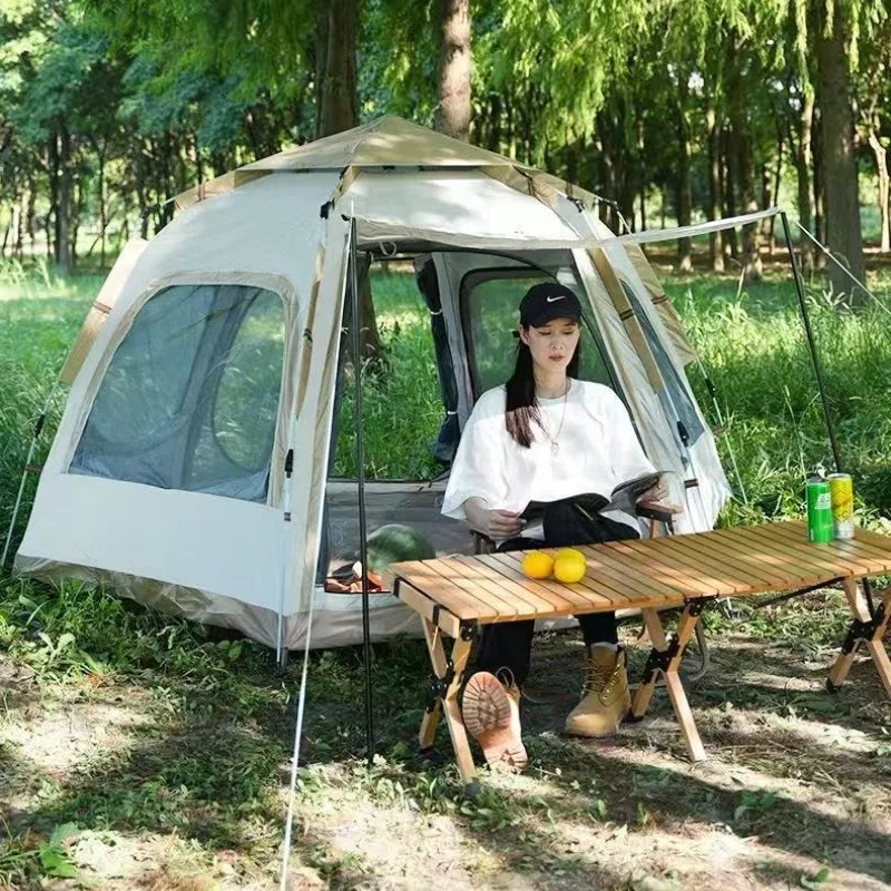 Hexagon Dome Tent Outdoor Folding Portable Camping Overnight Thick Full Gear Auto Outdoor Camping Equipment Camping Tents
Hexagon Dome Tent Outdoor Folding Portable Camping Overnight Thick Full Gear Auto Outdoor Camping Equipment Camping Tents