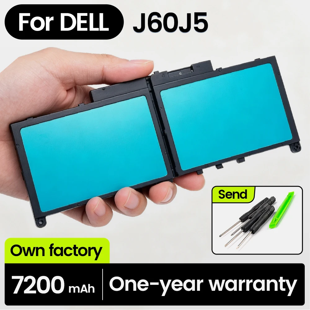 BGBT J60J5 Laptop Battery for Dell Latitude E7270 E7470 Replacement Bateria 7CJRC MC34Y R1V85 7200mAh 55Wh
BGBT J60J5 Laptop Battery for Dell Latitude E7270 E7470 Replacement Bateria 7CJRC MC34Y R1V85 7200mAh 55Wh