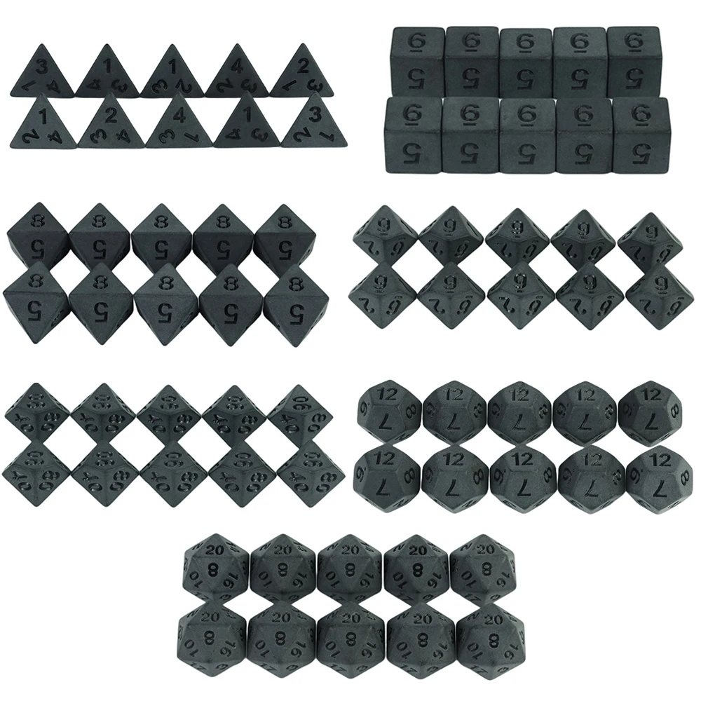 Deep черные игральные кости D4, D6, D8, D10, D12, D20 10 шт. пластиковых для настольных игр
Deep черные игральные кости D4, D6, D8, D10, D12, D20 10 шт. пластиковых для настольных игр