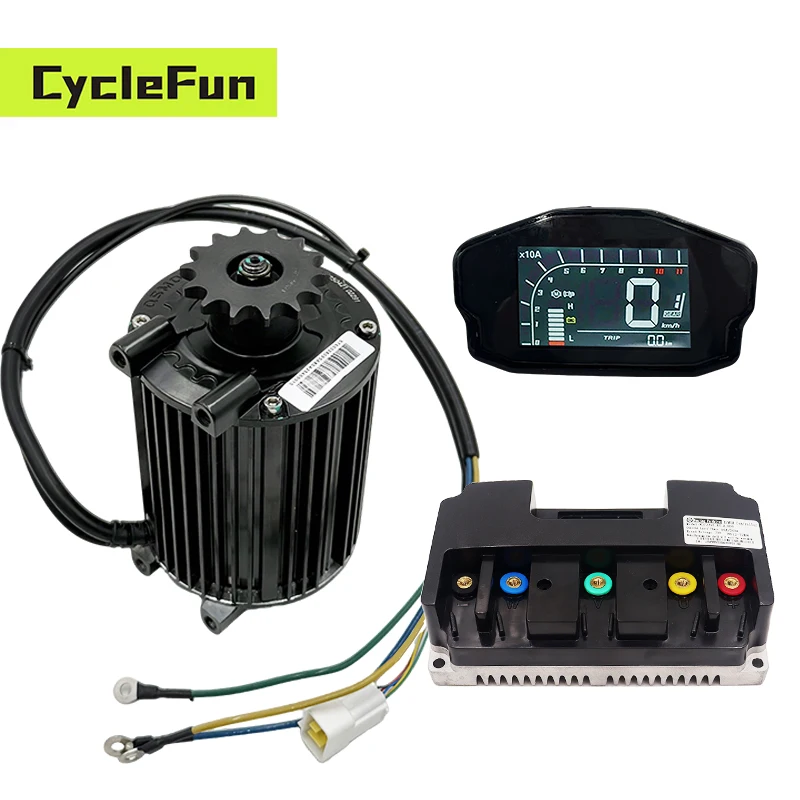 QS90 Mid-Drive Motor Rated 1000W With FarDriver ND72260 DC 80A Controller and DKD Display For Electric Scooter ATV
QS90 Mid-Drive Motor Rated 1000W With FarDriver ND72260 DC 80A Controller and DKD Display For Electric Scooter ATV