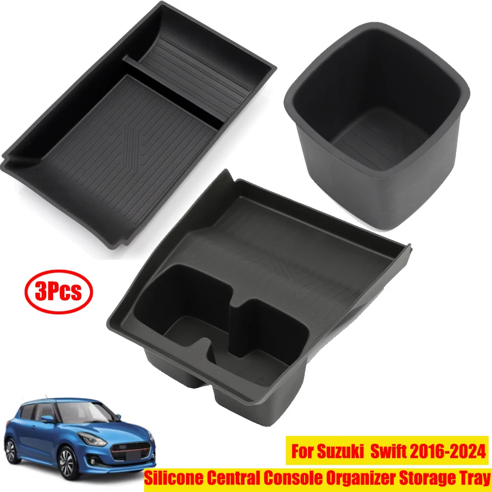 Car Silicone Interior Organizer Storage Tray Central Console Box For Suzuki Swift 2016-2024 Auto Accessories
Car Silicone Interior Organizer Storage Tray Central Console Box For Suzuki Swift 2016-2024 Auto Accessories