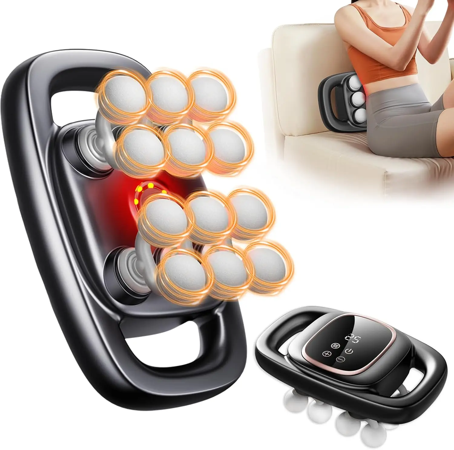 12-Head Electric Massage Gun with 3 Modes, 30 Intensity Levels, and Smart Display for Muscle Pain Relief
12-Head Electric Massage Gun with 3 Modes, 30 Intensity Levels, and Smart Display for Muscle Pain Relief