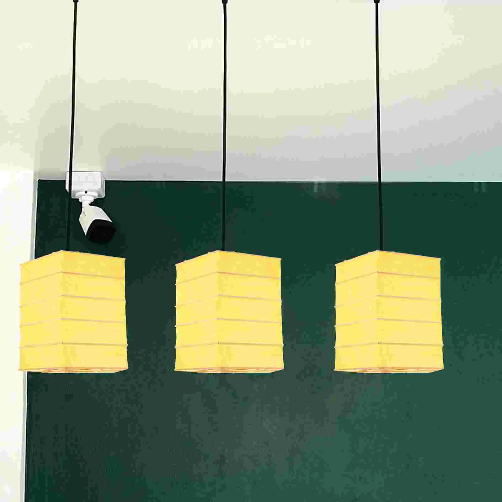 Paper Lantern Solid Color Folded Pendant Square Shade Lampshade (Yellow) Light Covers Ceiling Wood Folding
Paper Lantern Solid Color Folded Pendant Square Shade Lampshade (Yellow) Light Covers Ceiling Wood Folding