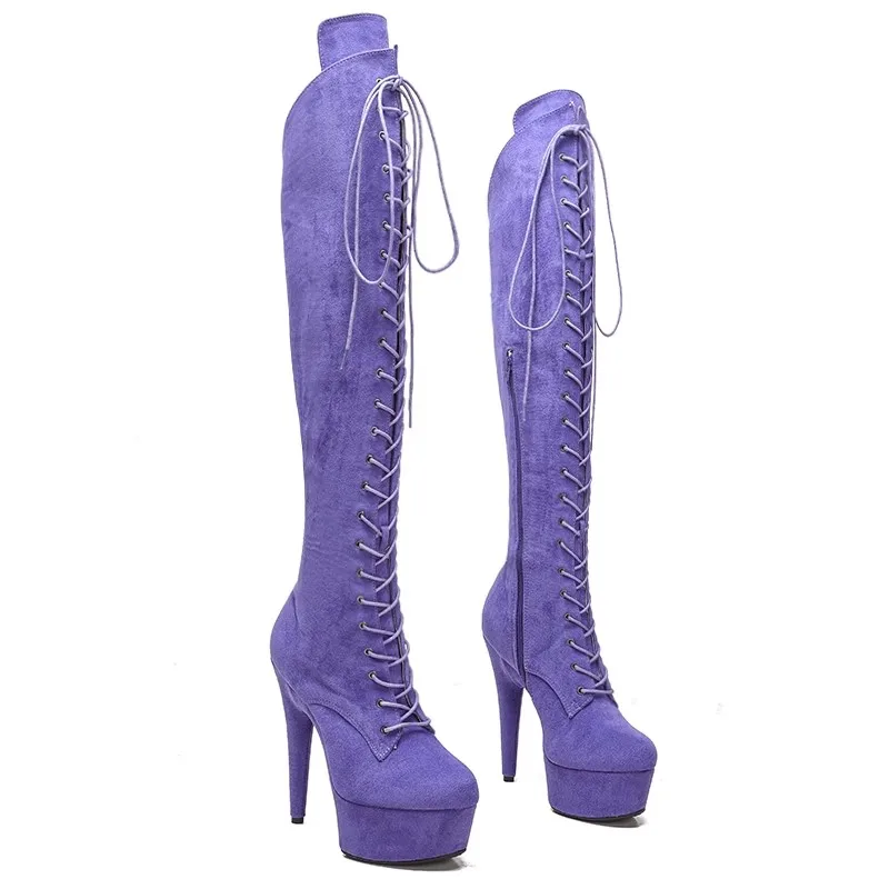LAIJIANJINXIA New 15CM/6Inch Suede Upper Women's Platform Party High Heels Modern Knee-High Boots Pole Dance Shoes 031
LAIJIANJINXIA New 15CM/6Inch Suede Upper Women's Platform Party High Heels Modern Knee-High Boots Pole Dance Shoes 031
