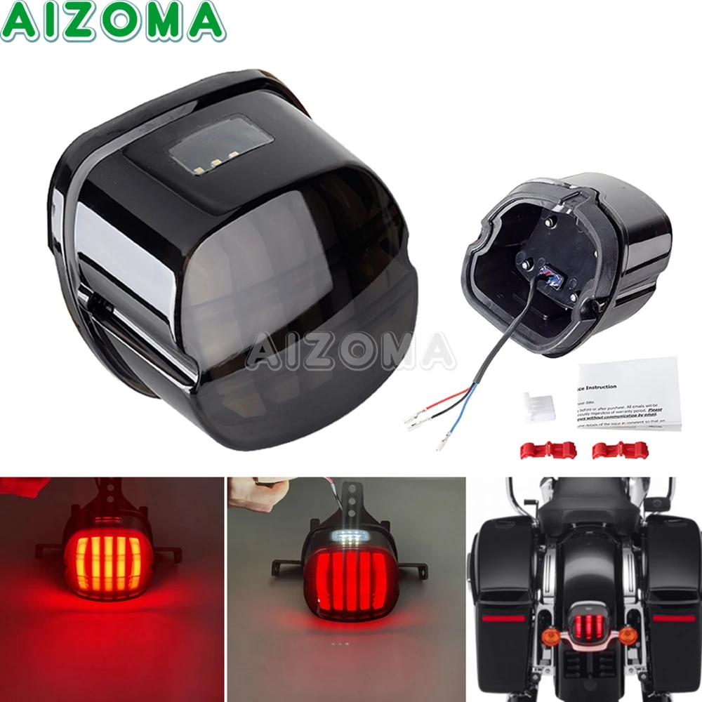12V Motorcycle Rear Brake Light LED License Plate Taillight For Harley Touring Road King Ultra Limited Electra Road Glide Ultra
12V Motorcycle Rear Brake Light LED License Plate Taillight For Harley Touring Road King Ultra Limited Electra Road Glide Ultra