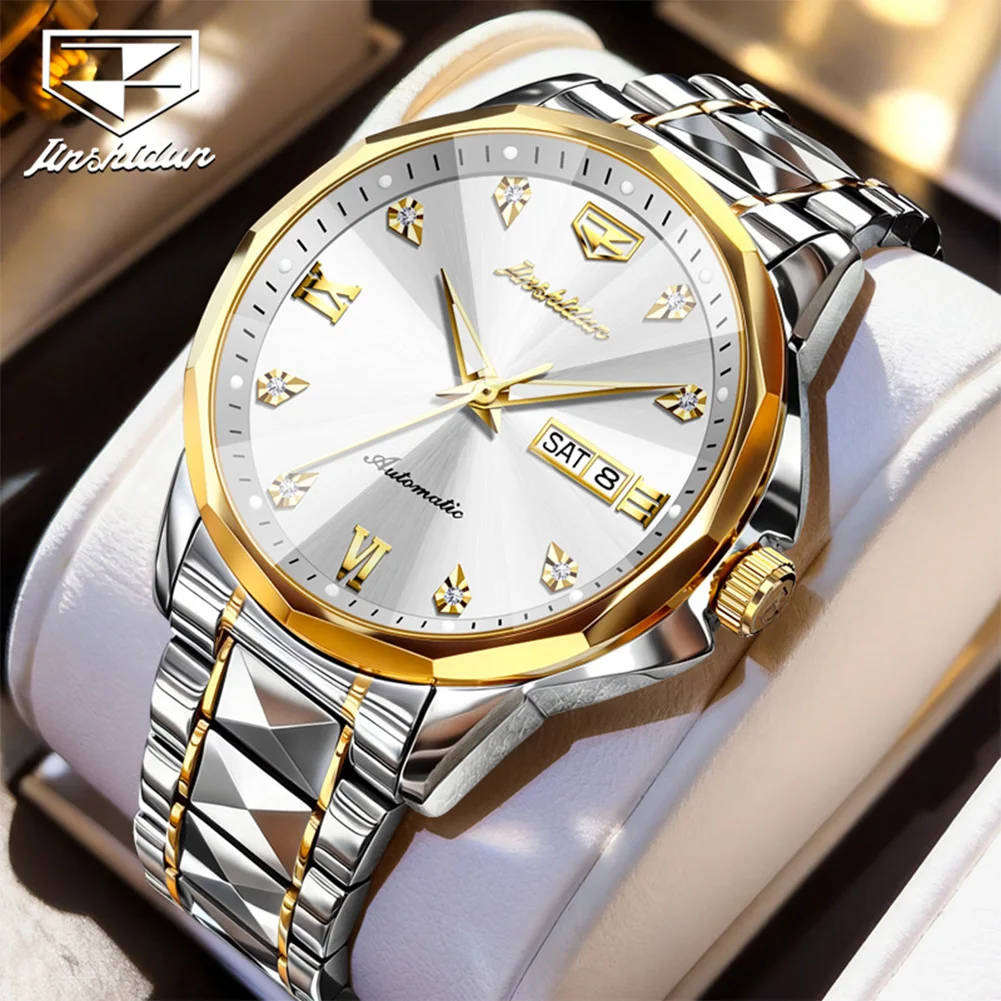 JSDUN 8995 Watches Man Automatic Mechanical Watch Waterproof Luminous Tungsten Steel Week Date Luxury Sports Watches For Man
JSDUN 8995 Watches Man Automatic Mechanical Watch Waterproof Luminous Tungsten Steel Week Date Luxury Sports Watches For Man