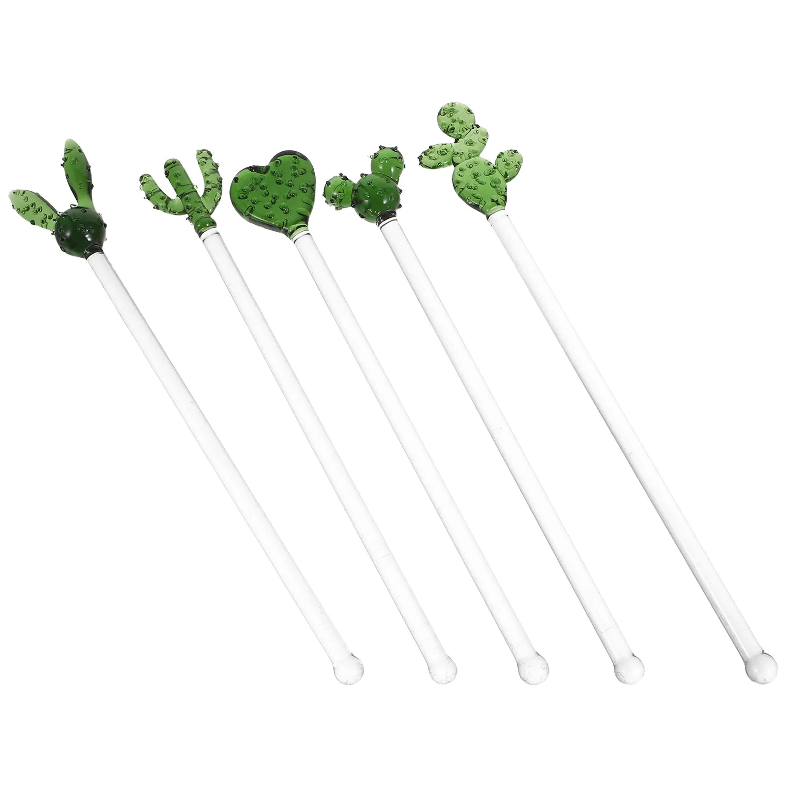 5Pcs Glass Swizzle Sticks Unique Cactus Shape Handmade Mixing Rods for Drinks Clear Stirring Paddle Cocktail Bar Set Drink
5Pcs Glass Swizzle Sticks Unique Cactus Shape Handmade Mixing Rods for Drinks Clear Stirring Paddle Cocktail Bar Set Drink