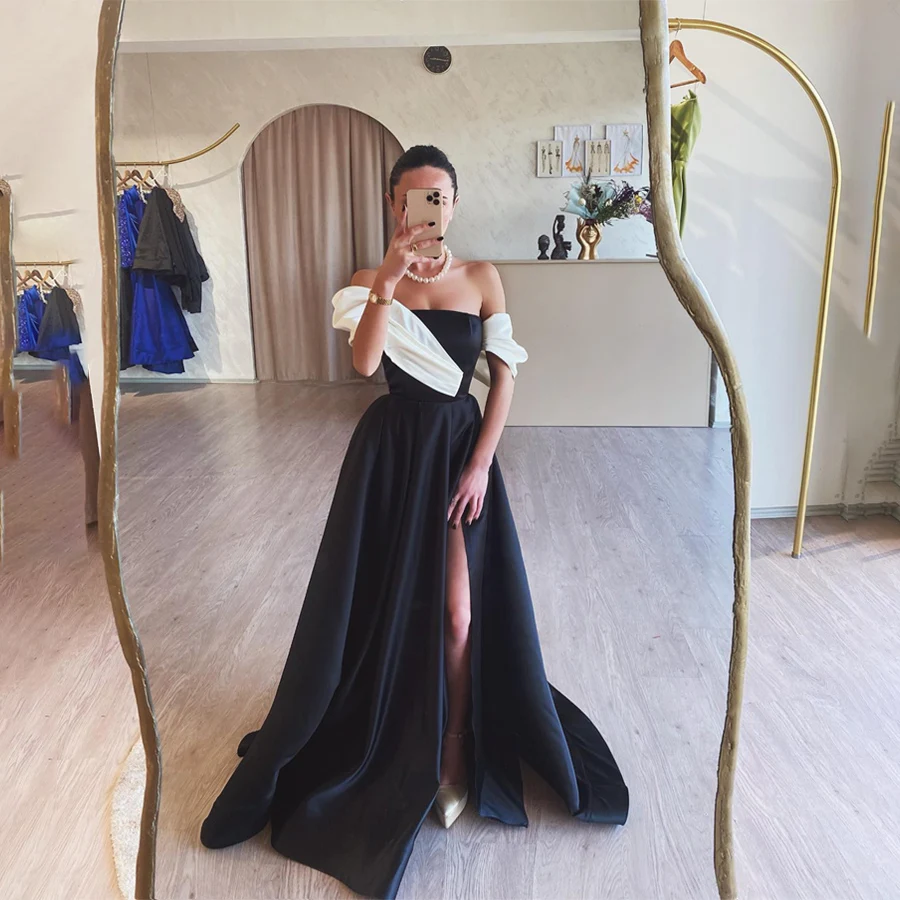 Customized Off Shoulder Cap Sleeve Front Split Evening Gown A-Line Backless Zipper Prom Gowns vestidos de noche
Customized Off Shoulder Cap Sleeve Front Split Evening Gown A-Line Backless Zipper Prom Gowns vestidos de noche