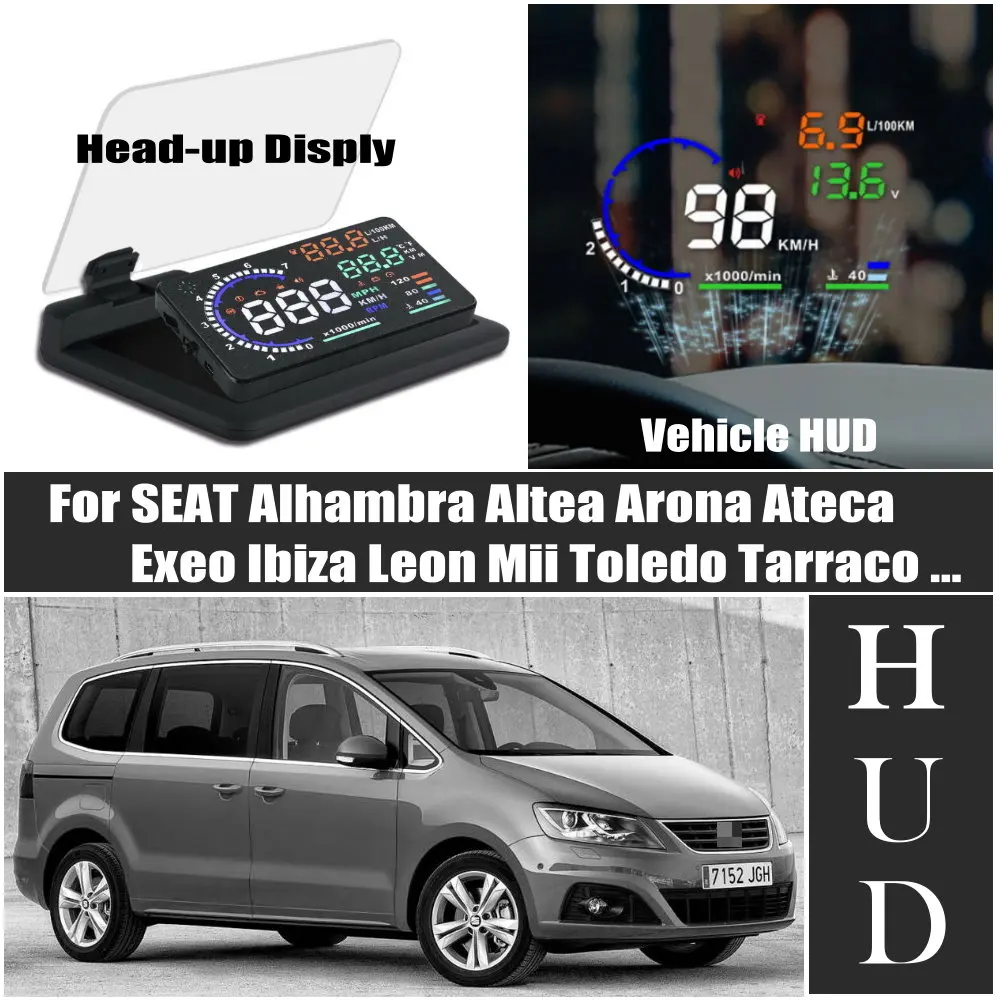 Car HUD Head Up Display LED Windshield Projection For SEAT Alhambra Altea Arona Ateca Exeo Ibiza Leon Mii Toledo Tarraco
Car HUD Head Up Display LED Windshield Projection For SEAT Alhambra Altea Arona Ateca Exeo Ibiza Leon Mii Toledo Tarraco