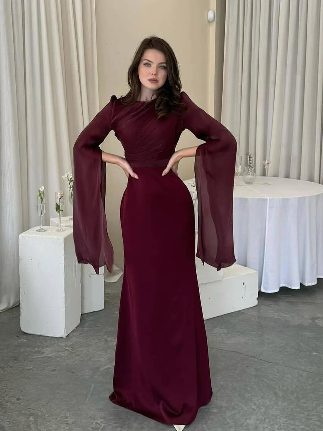 Batwing Sleeve Ruched Sheer Maxi Dress Women Summer Fashion Long Sleeve Slim Robes Lady Elegant Club Party Long Dress 2025
Batwing Sleeve Ruched Sheer Maxi Dress Women Summer Fashion Long Sleeve Slim Robes Lady Elegant Club Party Long Dress 2025