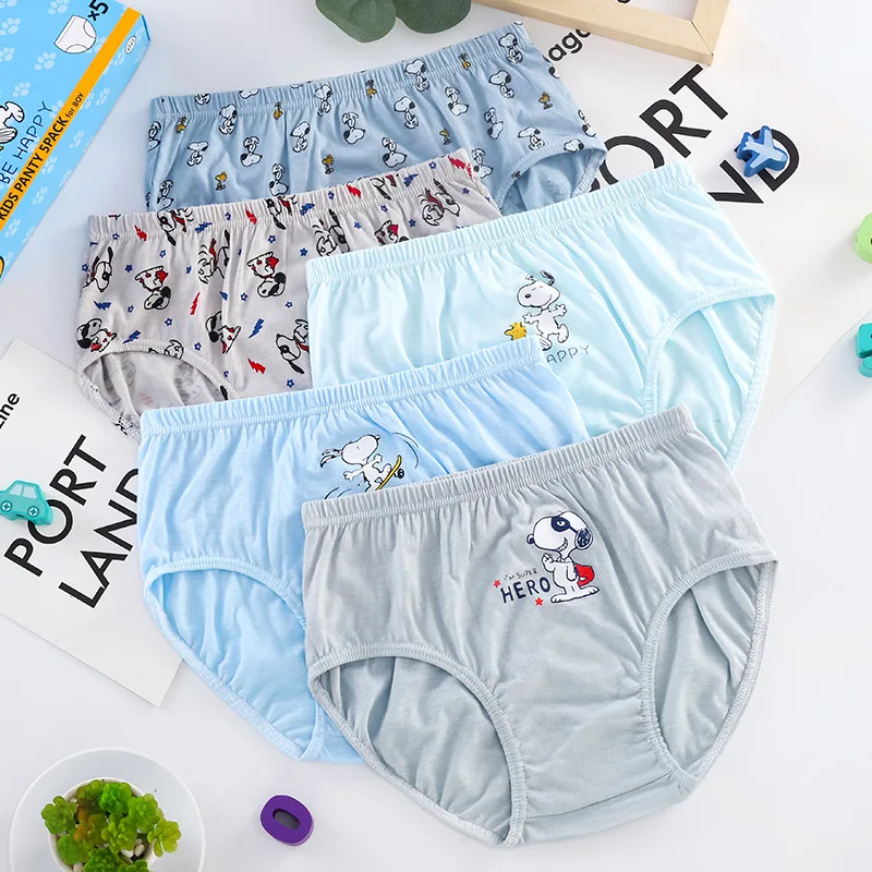 5 шт. детское нижнее белье Snoopy, милые трусики с героями мультфильмов для мальчиков, хлопковые детские треугольные трусы, дышащие трусы, новинка лета
5 шт. детское нижнее белье Snoopy, милые трусики с героями мультфильмов для мальчиков, хлопковые детские треугольные трусы, дышащие трусы, новинка лета