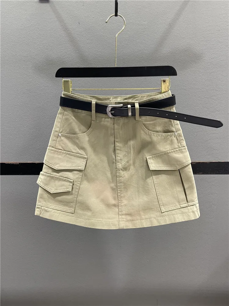 High Waist A-Line Skirt Casual Workwear Style for Women Summer New Design Pockets Detail Bodycon Short Skirt
High Waist A-Line Skirt Casual Workwear Style for Women Summer New Design Pockets Detail Bodycon Short Skirt