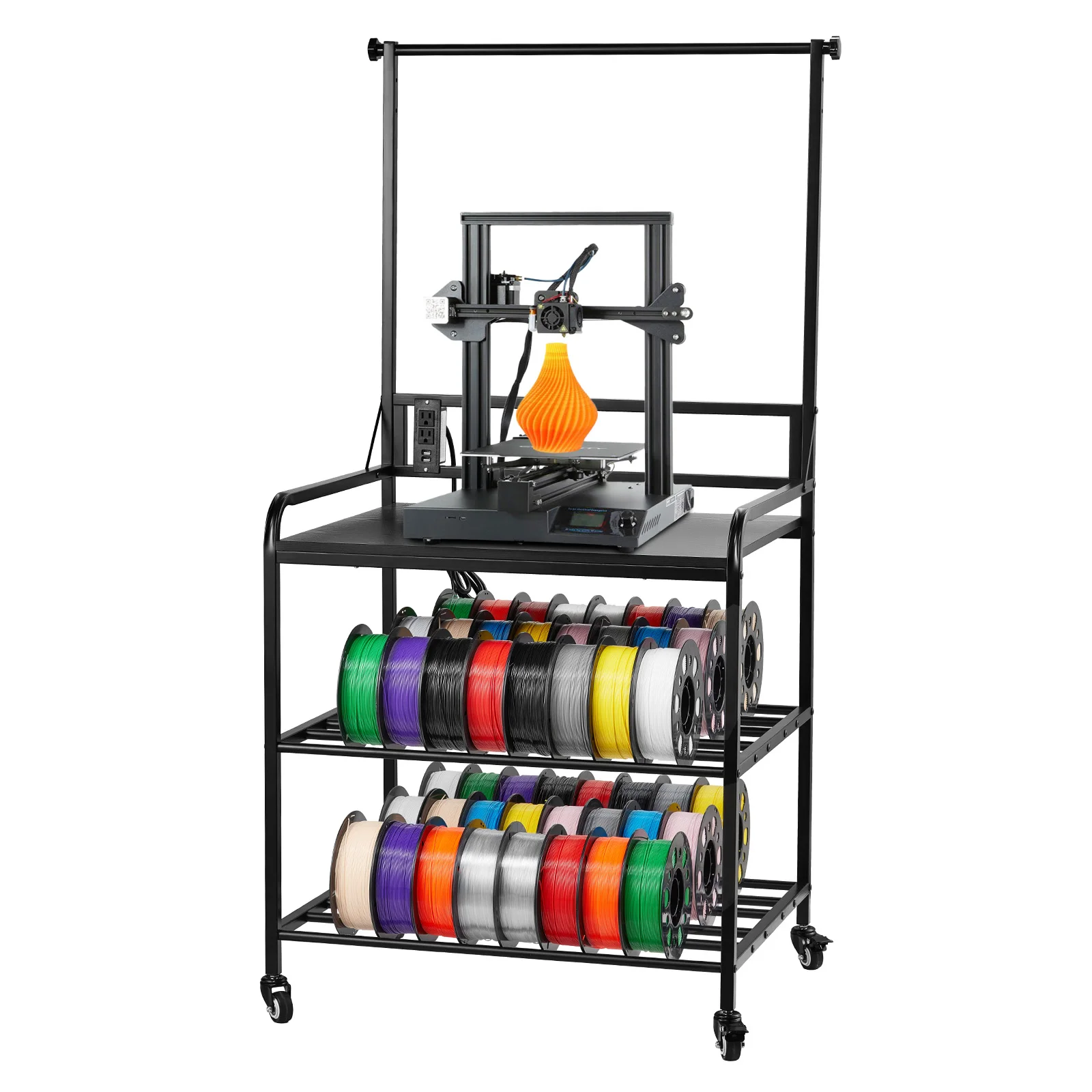 SucceBuy 3-Tier 3D Printer Filament Storage Rack with Wheels Filaments Organzied Printer Stand for 3D Printing Station Office
SucceBuy 3-Tier 3D Printer Filament Storage Rack with Wheels Filaments Organzied Printer Stand for 3D Printing Station Office