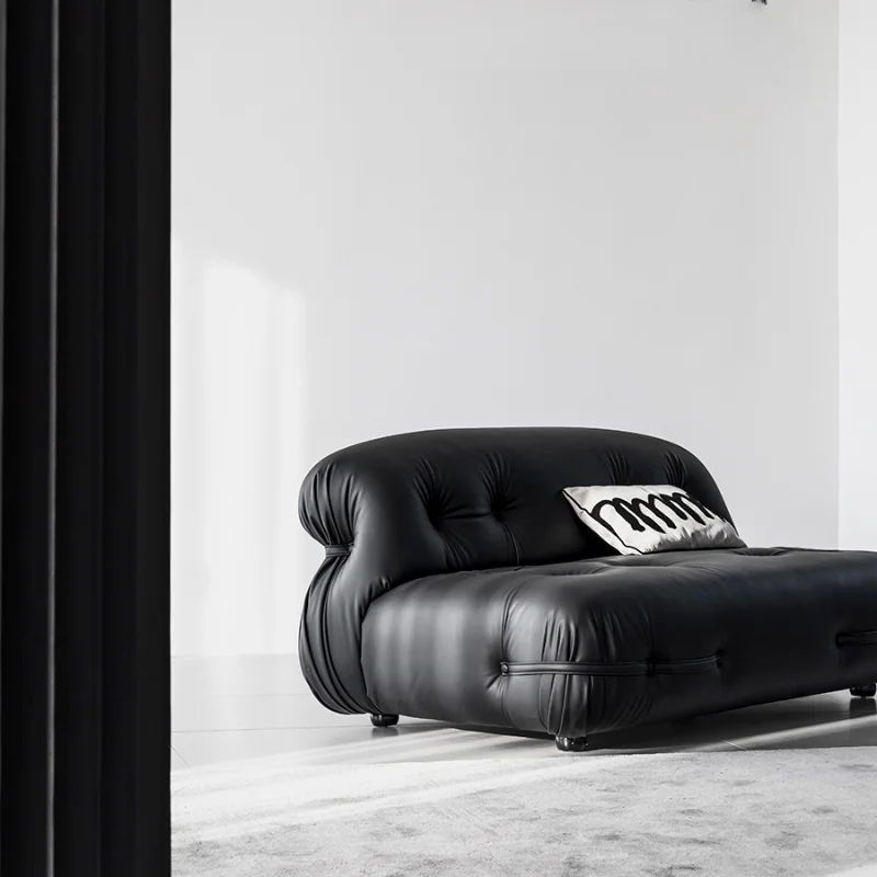 Hippo Medieval Black Leather Sofa Double Nordic Designer Lazy Single Sofa Chair
Hippo Medieval Black Leather Sofa Double Nordic Designer Lazy Single Sofa Chair
