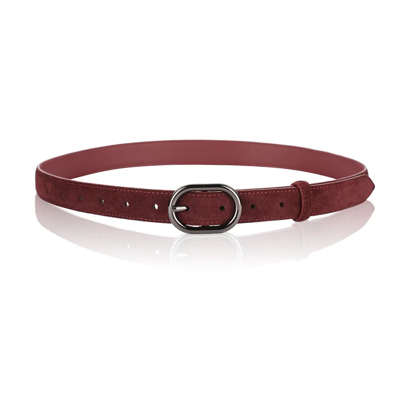 Trendy Solid Color Basic Belt for Women Vintage Suede Full Leather Belt Casual Dress Leather Belt 2.3cm Wide Multi-Style Options
Trendy Solid Color Basic Belt for Women Vintage Suede Full Leather Belt Casual Dress Leather Belt 2.3cm Wide Multi-Style Options