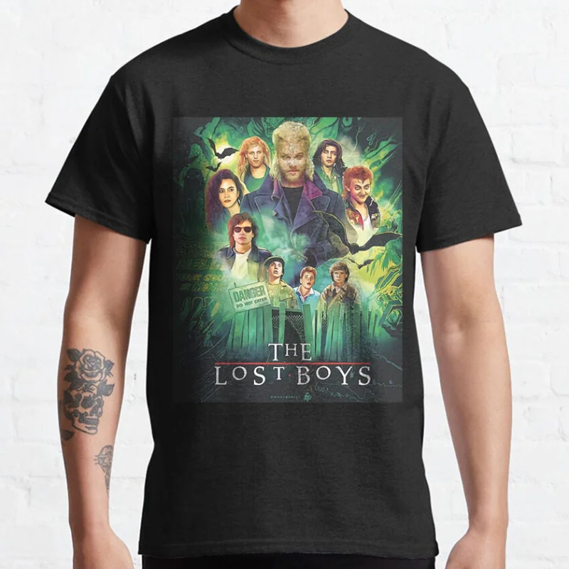 Vintage 80s Horror Movie The Lost Boys Vampire graphic t shirts Santa Carla Scary Halloween tops large size Men's clothing
Vintage 80s Horror Movie The Lost Boys Vampire graphic t shirts Santa Carla Scary Halloween tops large size Men's clothing