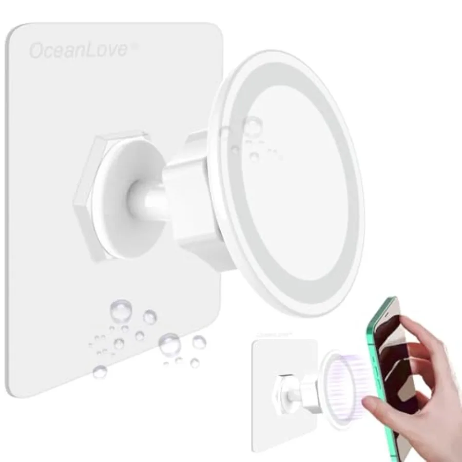for MagSafe Wall Mount Magnetic Phone Holder, Self-Adhesive, 360 Rotatable, Waterproof, Compatible with iPhone 17/16/15/14/13/1
for MagSafe Wall Mount Magnetic Phone Holder, Self-Adhesive, 360 Rotatable, Waterproof, Compatible with iPhone 17/16/15/14/13/1